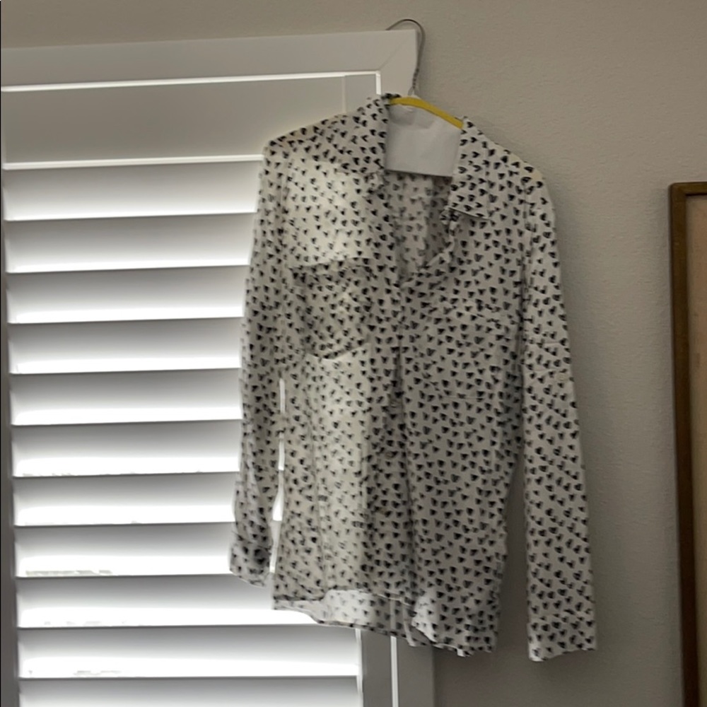 Heart button down shirt